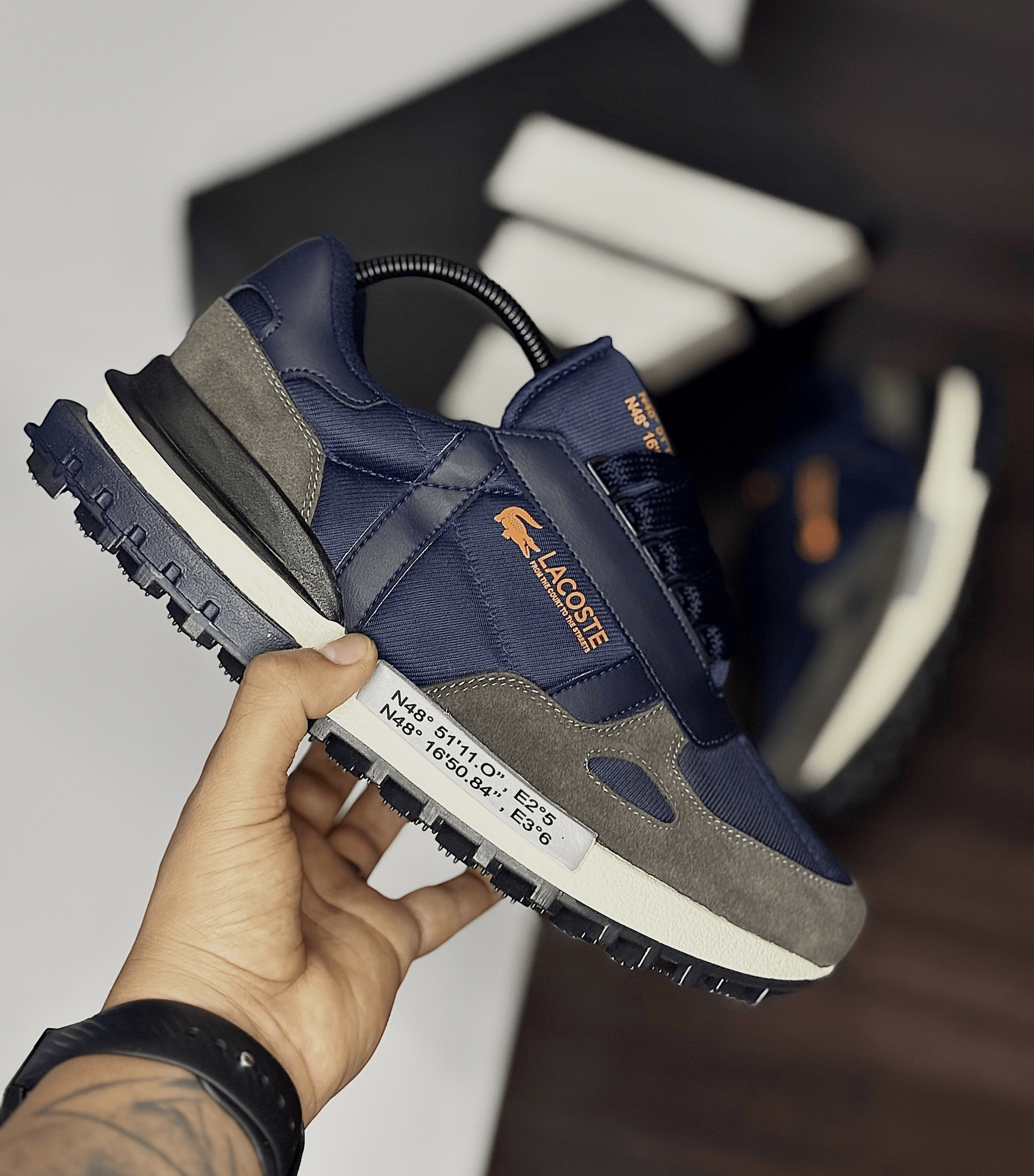 LACOSTE ELITE  color AZUL OSCURO